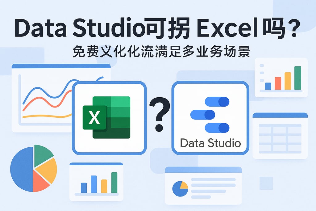 Data Studio能替代Excel吗？免费可视化满足多业务场景